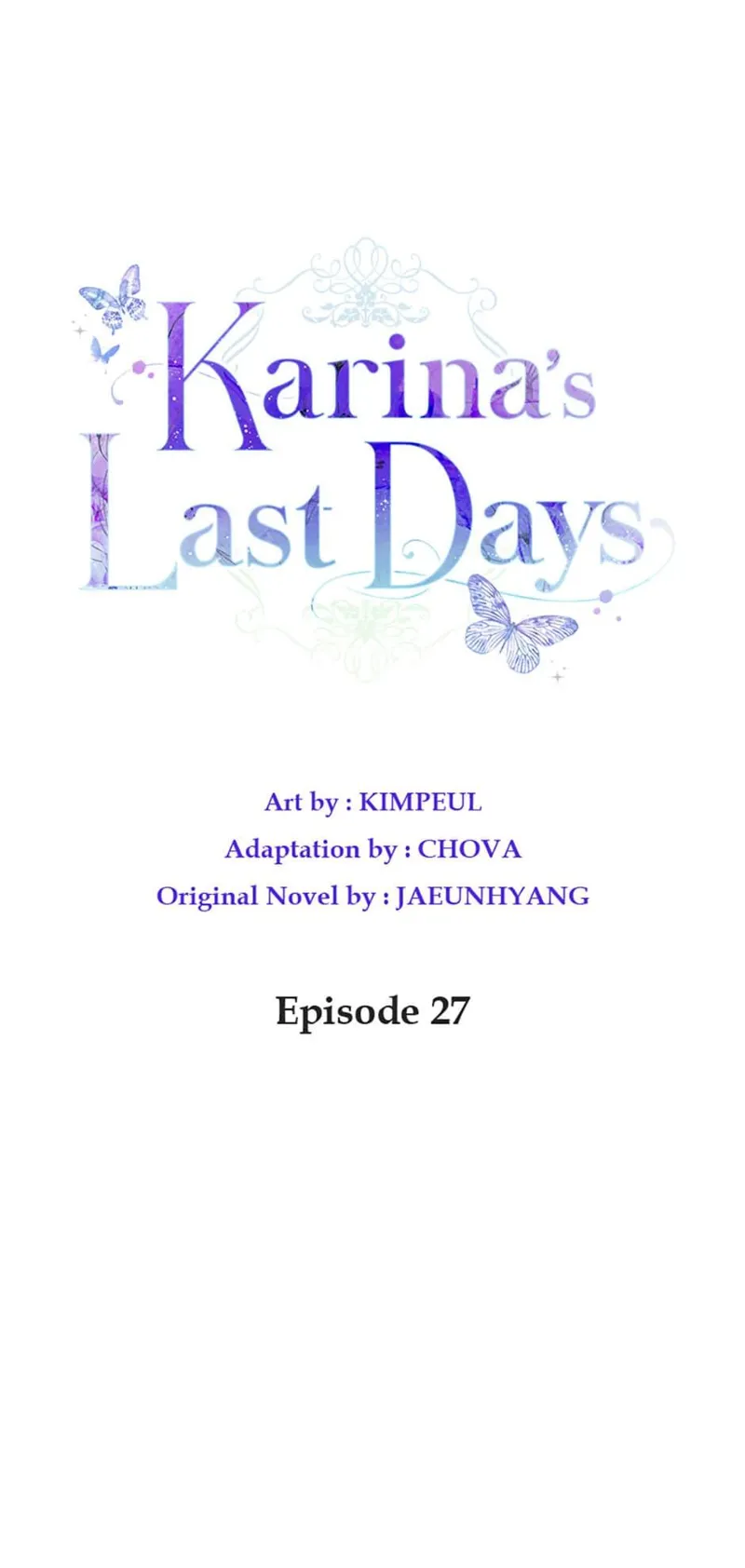Karina's Last Days Chapter 27 - 31