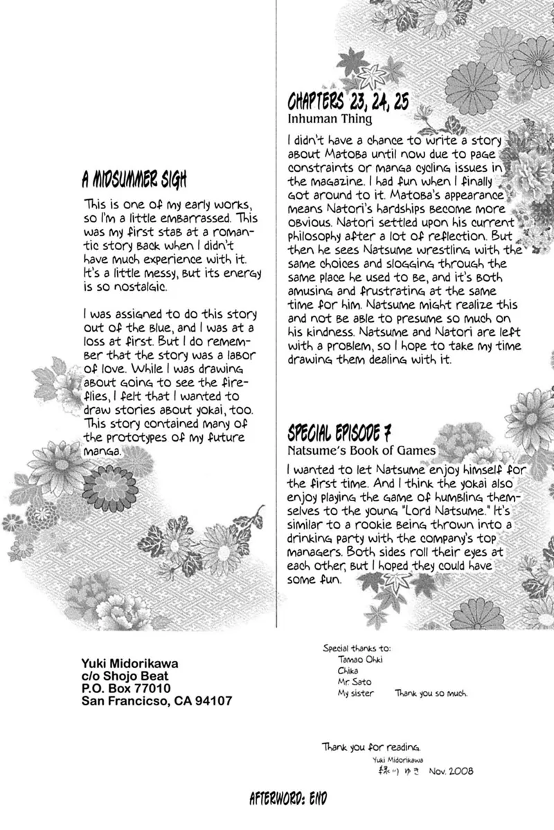 Natsume Yuujinchou Chapter 26.6 - 38